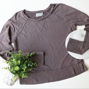 Athleta Brown Crewneck